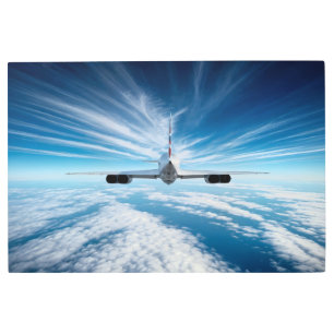 Beyond the Horizon: Concorde from Behind Metal Print