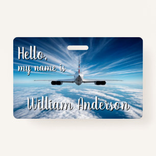 Beyond the Horizon: Concorde from Behind Name Badge