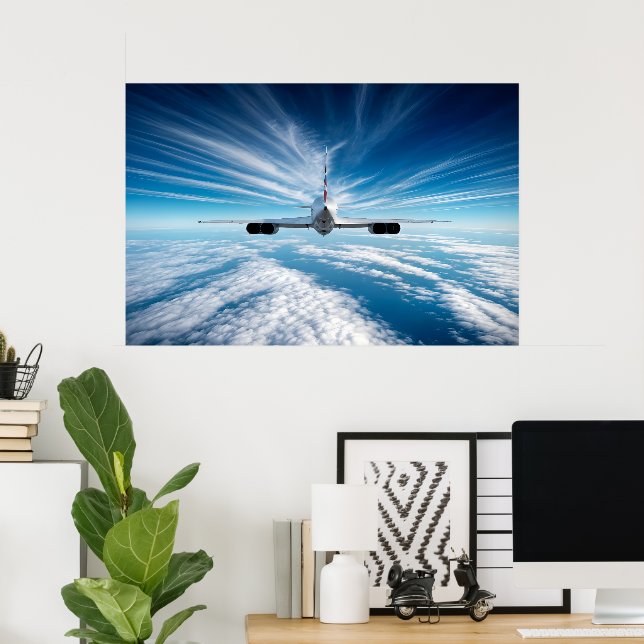Beyond the Horizon: Concorde from Behind Poster (Home Office)
