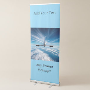 Beyond the Horizon: Concorde from Behind Retractable Banner