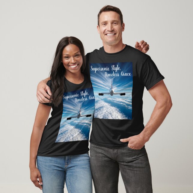 Beyond the Horizon: Concorde from Behind T-Shirt (Unisex)