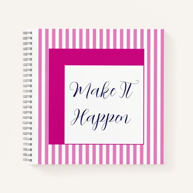 Beyond the Horizon Minimalist Inspirational Quote  Notebook (Front)