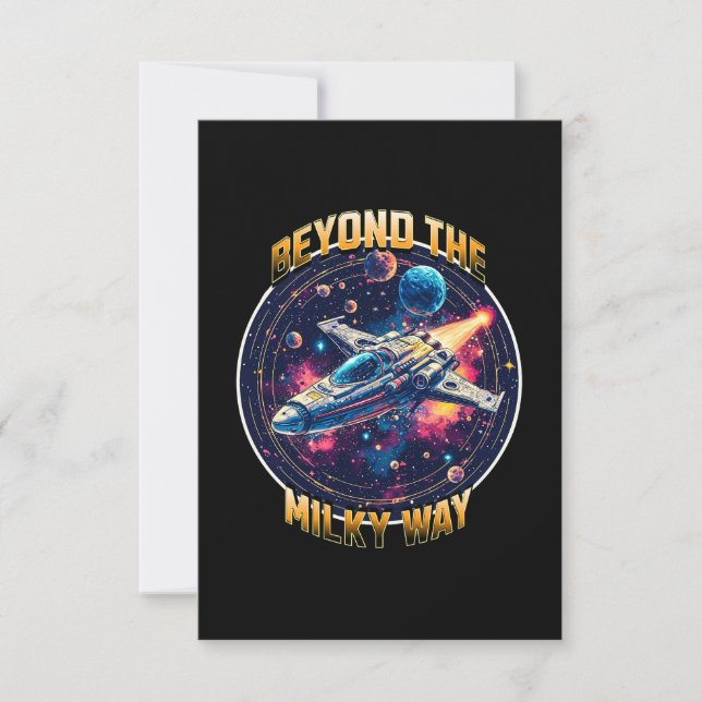 Beyond the Milky Way Thank You Card (Front)
