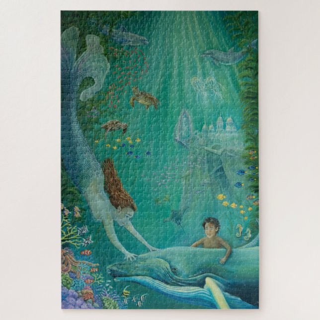 Beyond the Reef to Atlantis Jigsaw Puzzle (Vertical)
