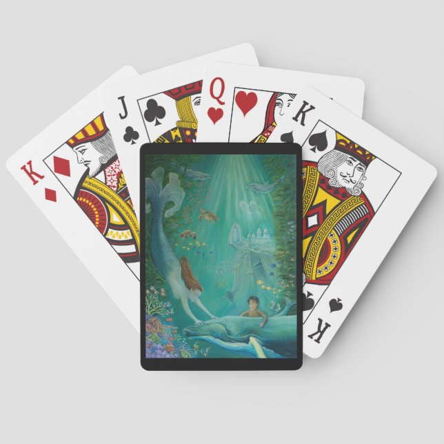 Beyond the Reef to Atlantis Poker Cards (Back)