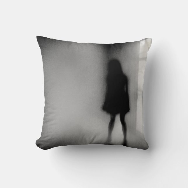 Beyond the Shadow Throw Pillow (Front)