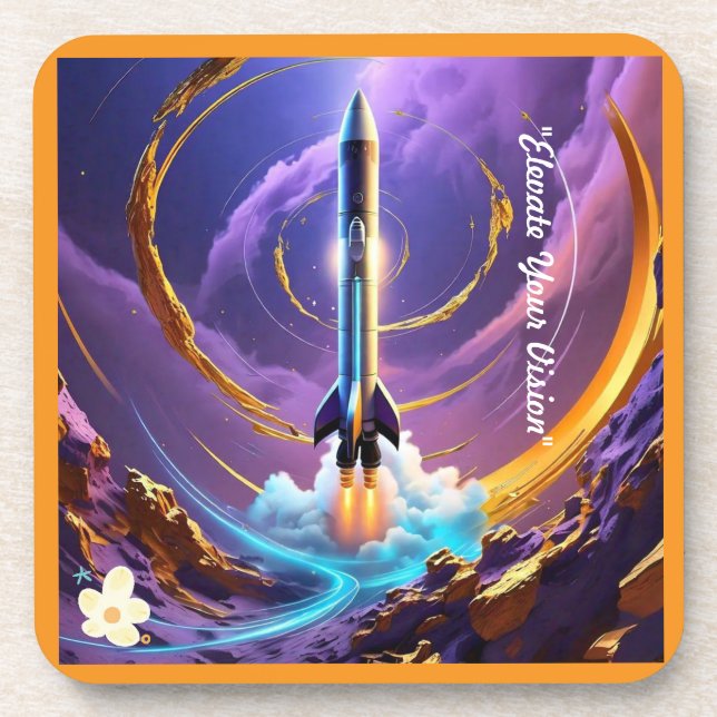 "Beyond the Stratosphere" Beverage Coaster (Front)