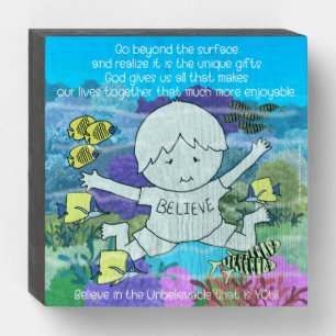 Beyond the Surface Wooden Box Sign