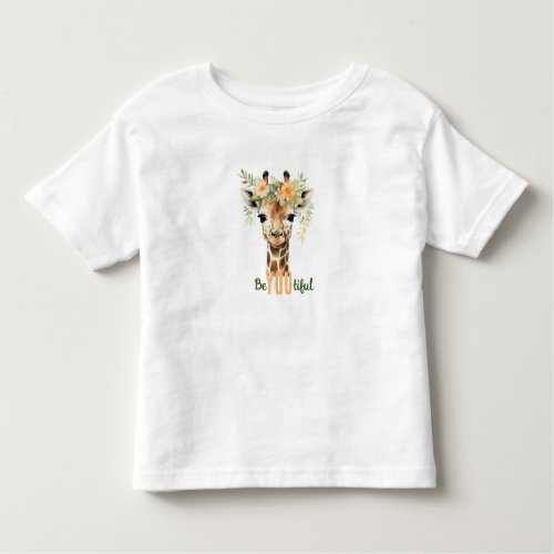 BeYOUtiful Giraffe Toddler GirlT Shirt