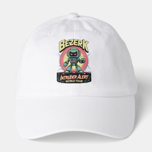 Bezerk Intruder Alert World Tour Retro Arcade  Hat (Front)