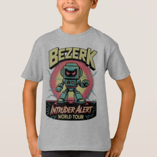 Bezerk Intruder Alert World Tour Retro Arcade  T-Shirt