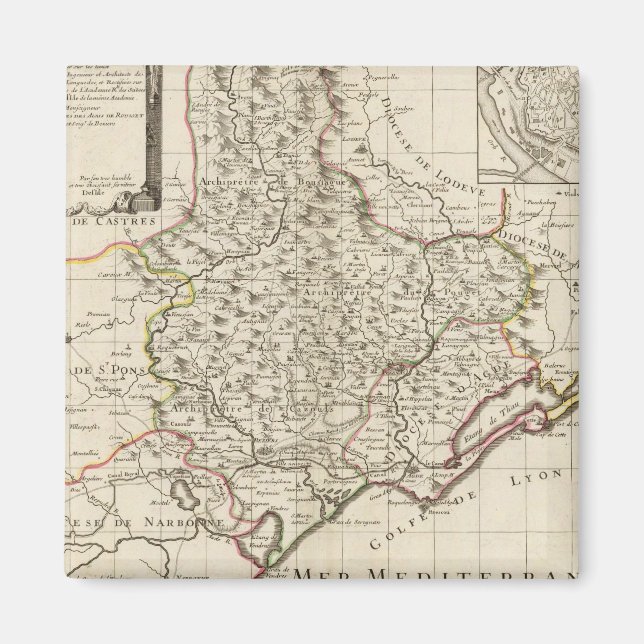 Beziers France Magnet (Front)