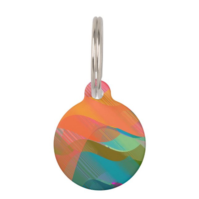 Beziers ocean pet name tag (Front)