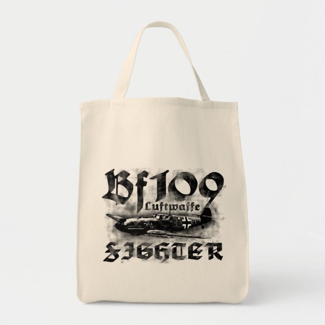 Bf 109 Grocery Tote Bag (Front)
