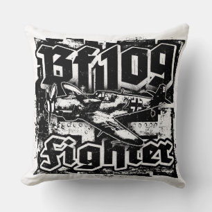 Bf 109 Throw Pillow Throw Pillow