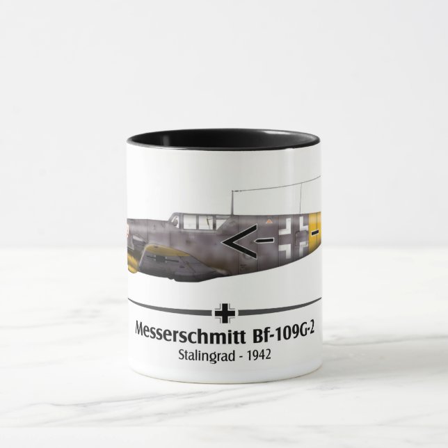 Bf-109G-2 - Luftwaffe - Stalingrad Battle - 1942 Mug (Center)