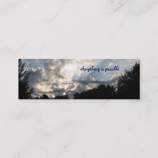 Customizable BF- Anything is Possible Bookmarks Business Card Template