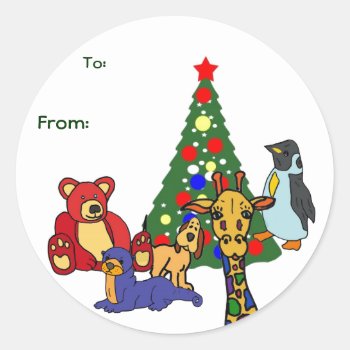 Bf- Christmas Gift Tag Stickers by patcallum at Zazzle