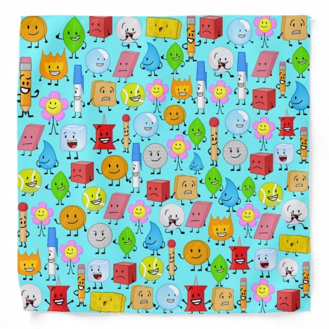 bfdi pattern bandana (Front)