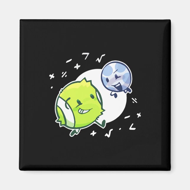 Bfdi Tennis Ball And Golf Ball Duo Math  Magnet (Front)