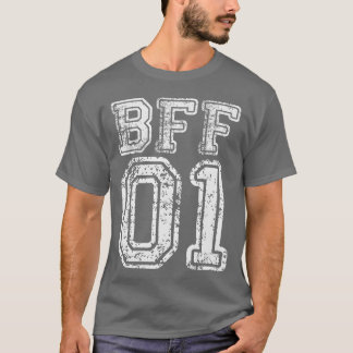 BFF 01 Best Friend Matching Outfits vintage T-Shirt