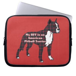 BFF American Pitbull Terrier Laptop Sleeve