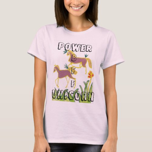 BFF Best friend Hakuna Matata Power Unicorn Tshirt