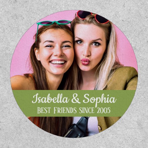 BFF Best Friend Since with picture modern trendy Patch