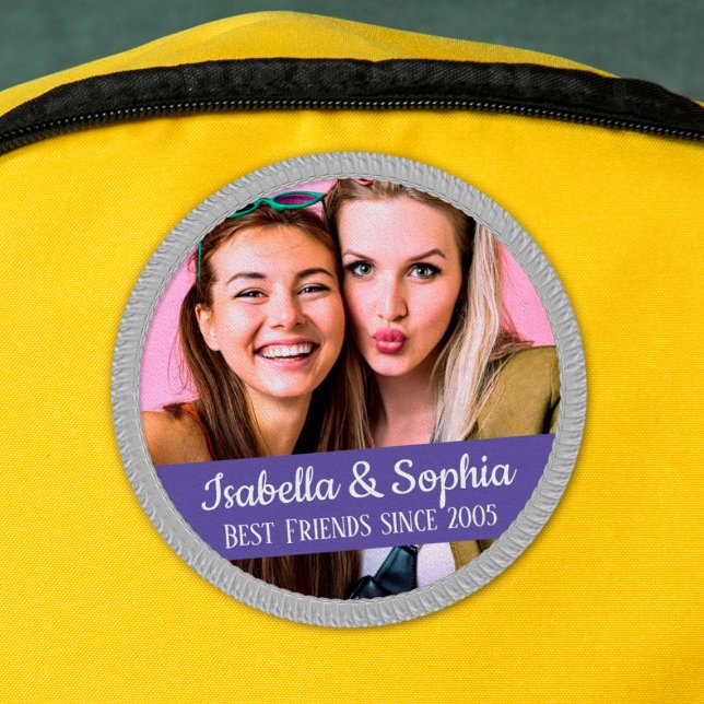 BFF Best Friend Since with picture modern trendy Patch (Creator Uploaded)