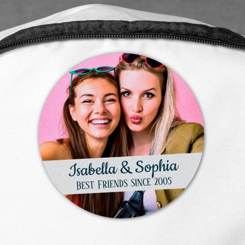 BFF Best Friend Since with picture modern trendy Patch