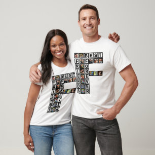 BFF Best Friends Forever 15 Photo Collage Template T-Shirt