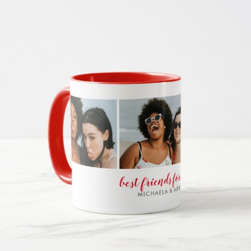 BFF Best Friends Forever 3_Photo Collage  Names Mug