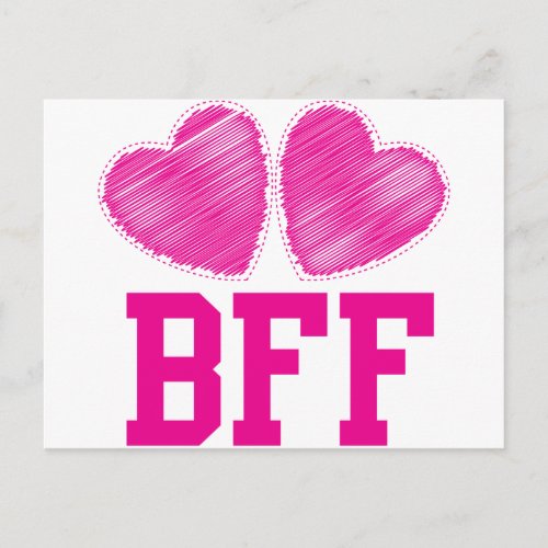 BFF Best friends forever  awesome Postcard
