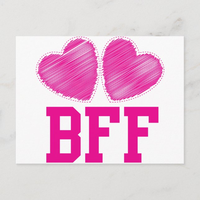 BFF Best friends forever !!! awesome! Postcard (Front)