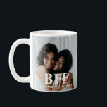 BFF Best Friends Forever Bestie Heart Photo Mug<br><div class="desc">Best friends forever,  BFF photo mug. True friends are a celebration of trust,  unconditional love and friendship. Besties are just plain fun! Features one photo with solid red heart on each side. The perfect gift to give or keep. If you have any questions,  please contact us. Kimberly Brett.</div>
