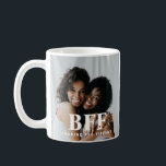 BFF Best Friends Forever Bestie Heart Photo Mug<br><div class="desc">Best friends forever,  BFF photo mug. True friends are a celebration of trust,  unconditional love and friendship. Besties are just plain fun! Features one photo with solid red heart on each side. The perfect gift to give or keep. If you have any questions,  please contact us. Kimberly Brett.</div>