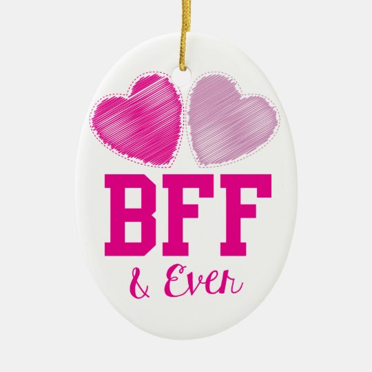 BFF Best Friends Forever Ceramic Ornament