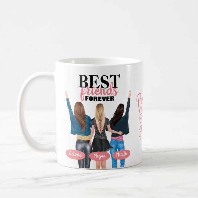 BFF Best Friends Forever Coffee Mug (Left)