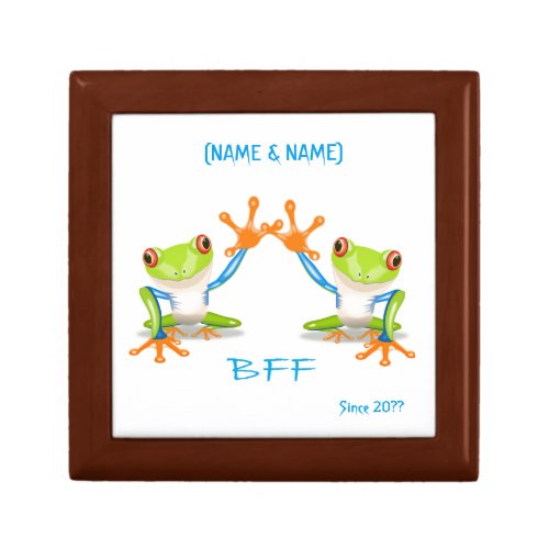 BFF Best Friends Forever Frogs Keepsake Boxes