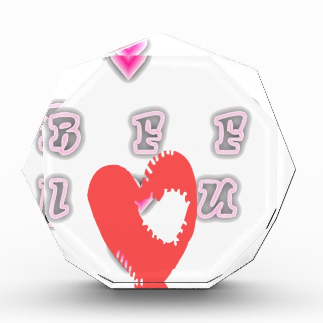 BFF. Best Friends Forever: I Love You Art Print Award (Front)