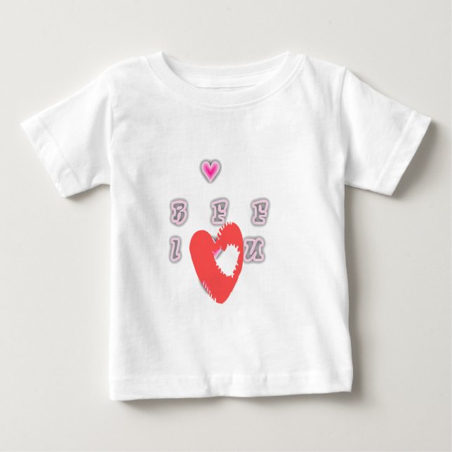 BFF. Best Friends Forever: I Love You Art Print Baby T-Shirt (Front)