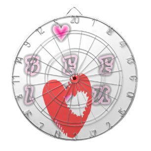 BFF. Best Friends Forever: I Love You Art Print Dart Board