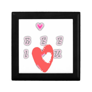 BFF. Best Friends Forever: I Love You Art Print Jewelry Box