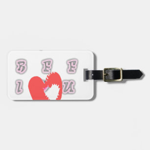 BFF. Best Friends Forever: I Love You Art Print Luggage Tag