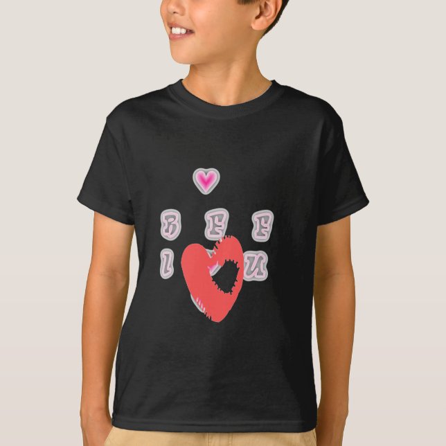 BFF. Best Friends Forever: I Love You Art Print T-Shirt (Front)