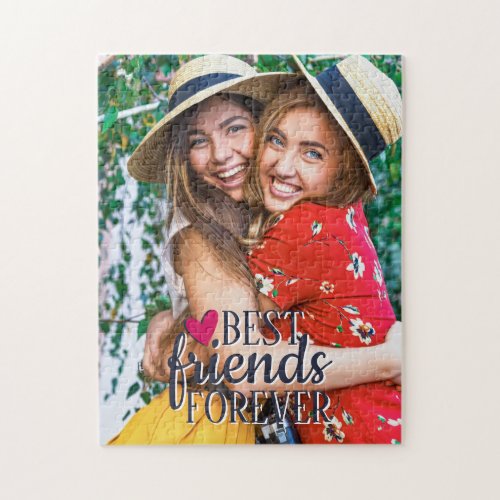 BFF Best friends forever modern photo Jigsaw Puzzle