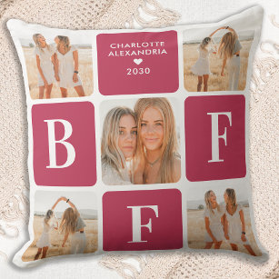 Custom Best Friends Pillows with Personalized Image, BFF Pillow