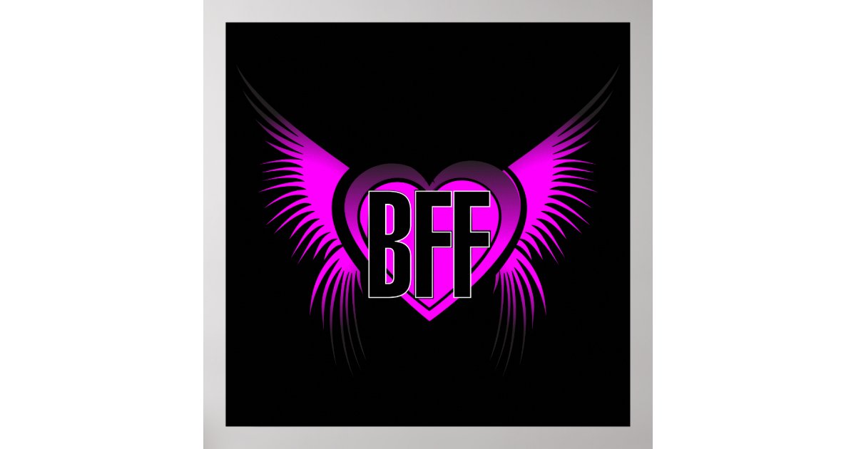 BFF Best Friends Forever Poster | Zazzle