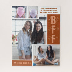 Bff Best Friends |  Modern Photo Collage Puzzle at Zazzle