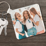 BFF Best Friends Photo Keychain<br><div class="desc">Create a personalized keepsake with this custom photo keychain, perfect for best friends or a group of friends. Celebrate your special friendship memories with your besties by adding your favorite photo, or use two different images for each side. You can customize it with any photo, whether it’s of family, pets,...</div>
